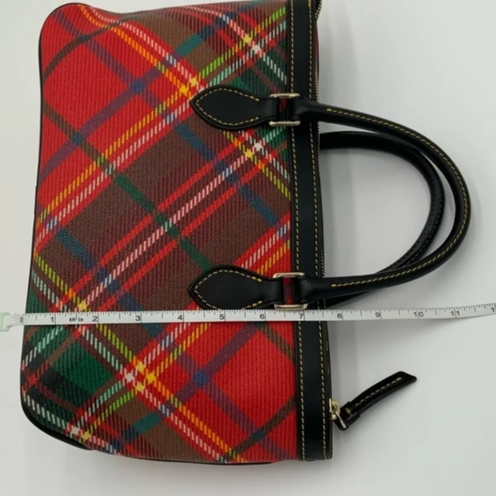 Dooney & Bourke Red and Black Satchel - Picture 8 of 11